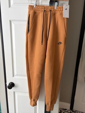 Nike Tan Drawstring Tech Fleece Joggers